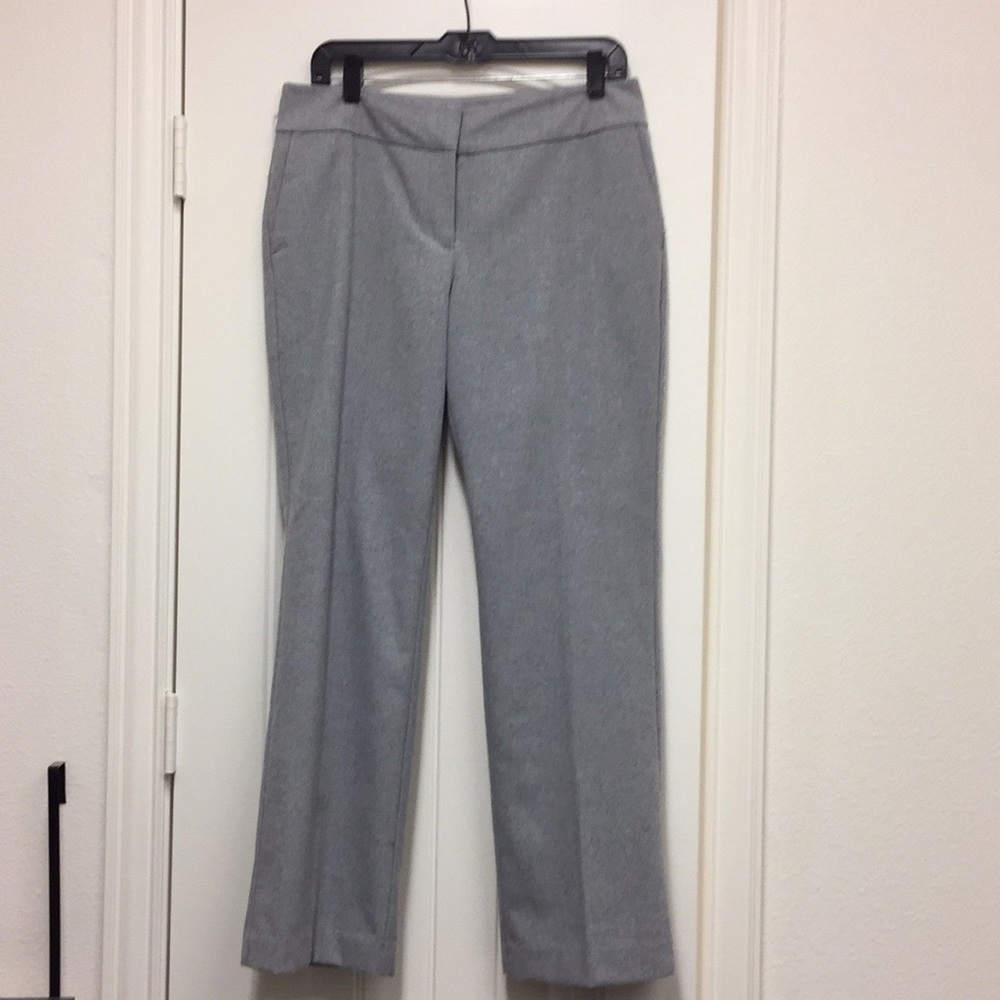 Ann Taylor Factory 8P Curvy Tweed Light Gray Pants